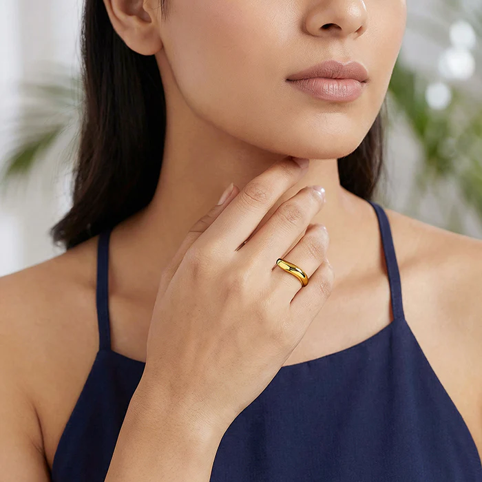 Golden Minimal Curve Ring - Image 3