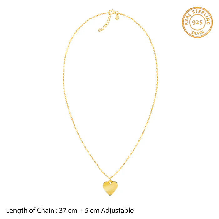 Golden Mother/Daughter Heart Pendant With Link Chain - Image 9