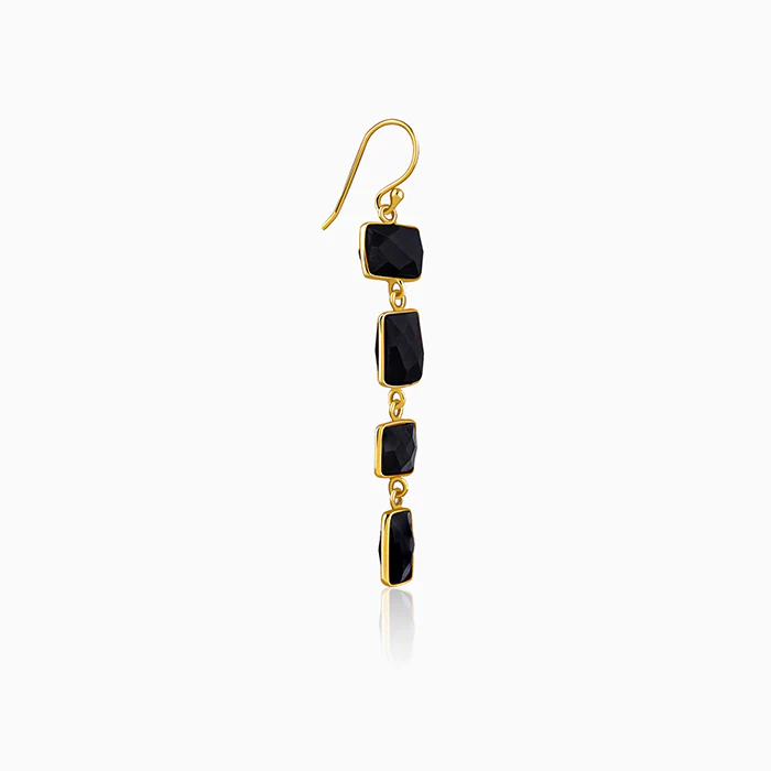 Golden Naga Noir Dangler Earrings - Image 4