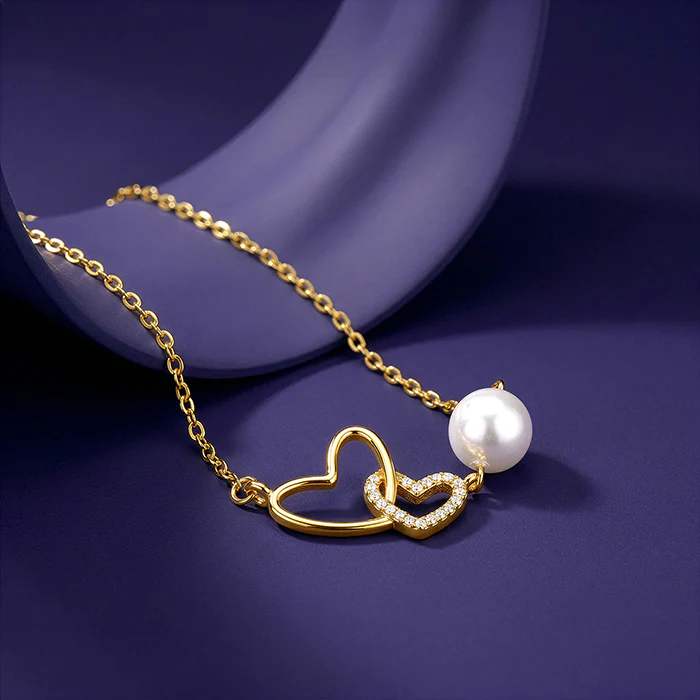 Golden Neve Pearl Necklace - Image 2