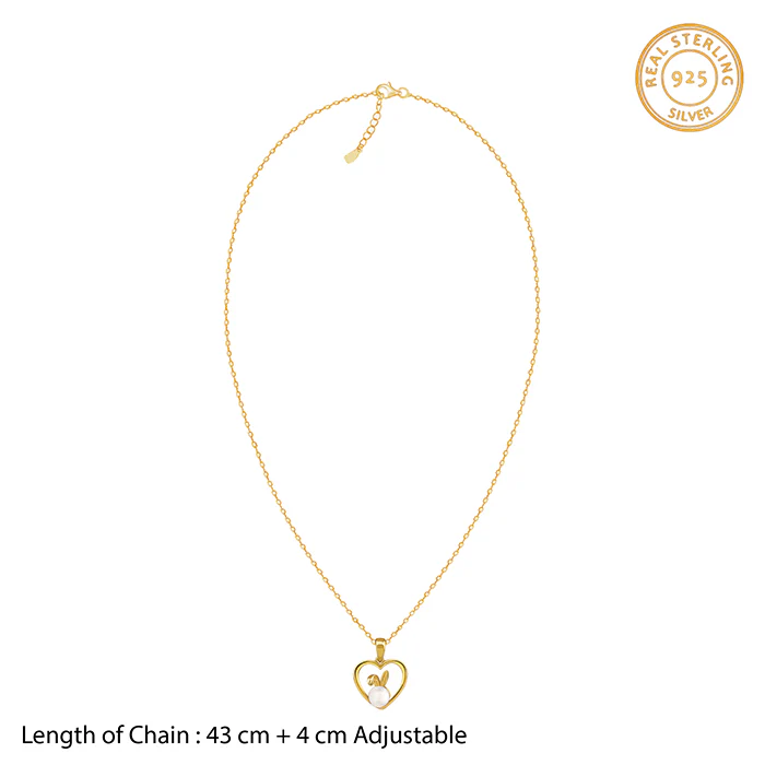 Golden Nicole Pearl Pendant With Link Chain - Image 5