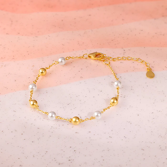 Golden Pearl Shine Bracelet - Image 2