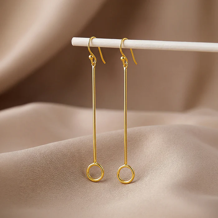 Golden Pendulum Danglers - Image 2
