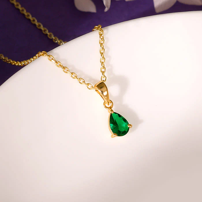 Golden Peridot Dream Pendant With Link Chain - Image 2