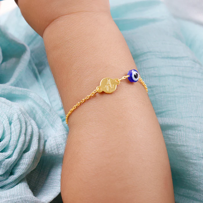 Golden Personalised Envy Gaze Kids Bracelet (0 - 2 Years) - Image 3