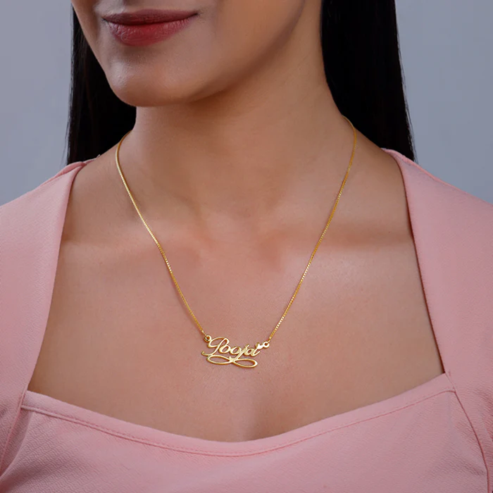 Golden Personalised Infinite Moments Necklace - Image 4