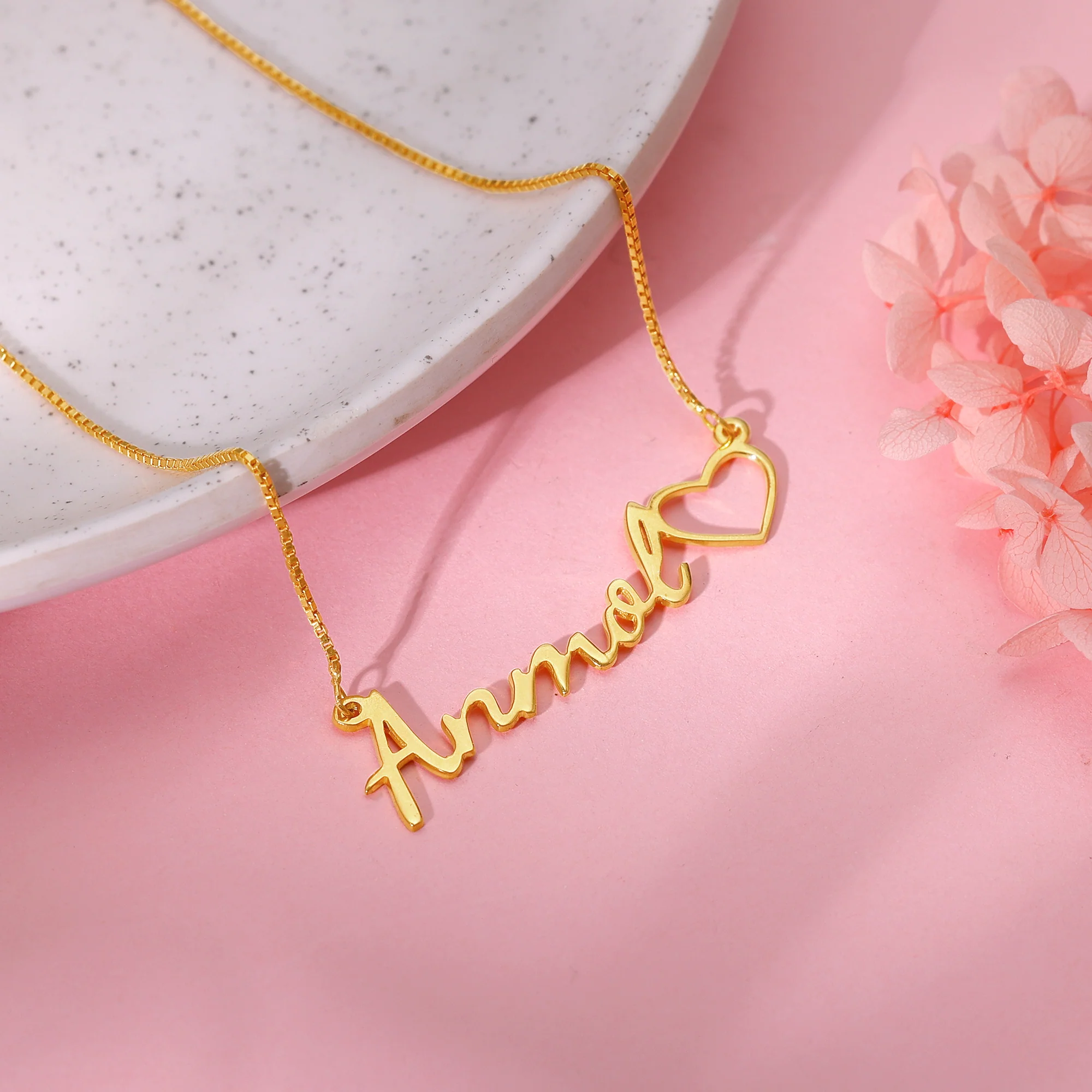 Golden Personalised Life Partner Pendant - Image 3