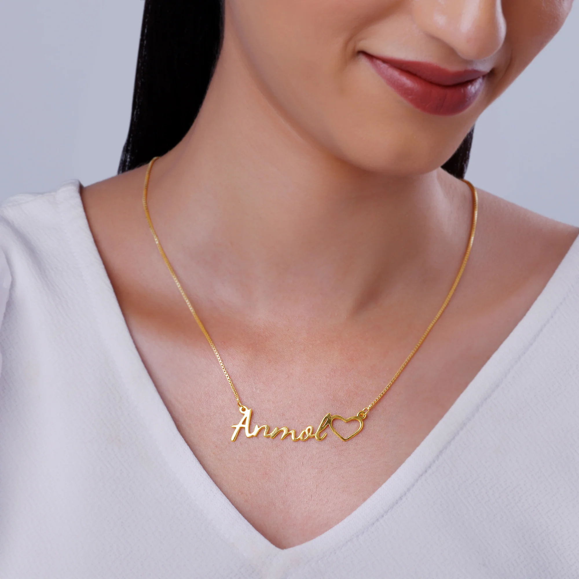 Golden Personalised Life Partner Pendant - Image 4