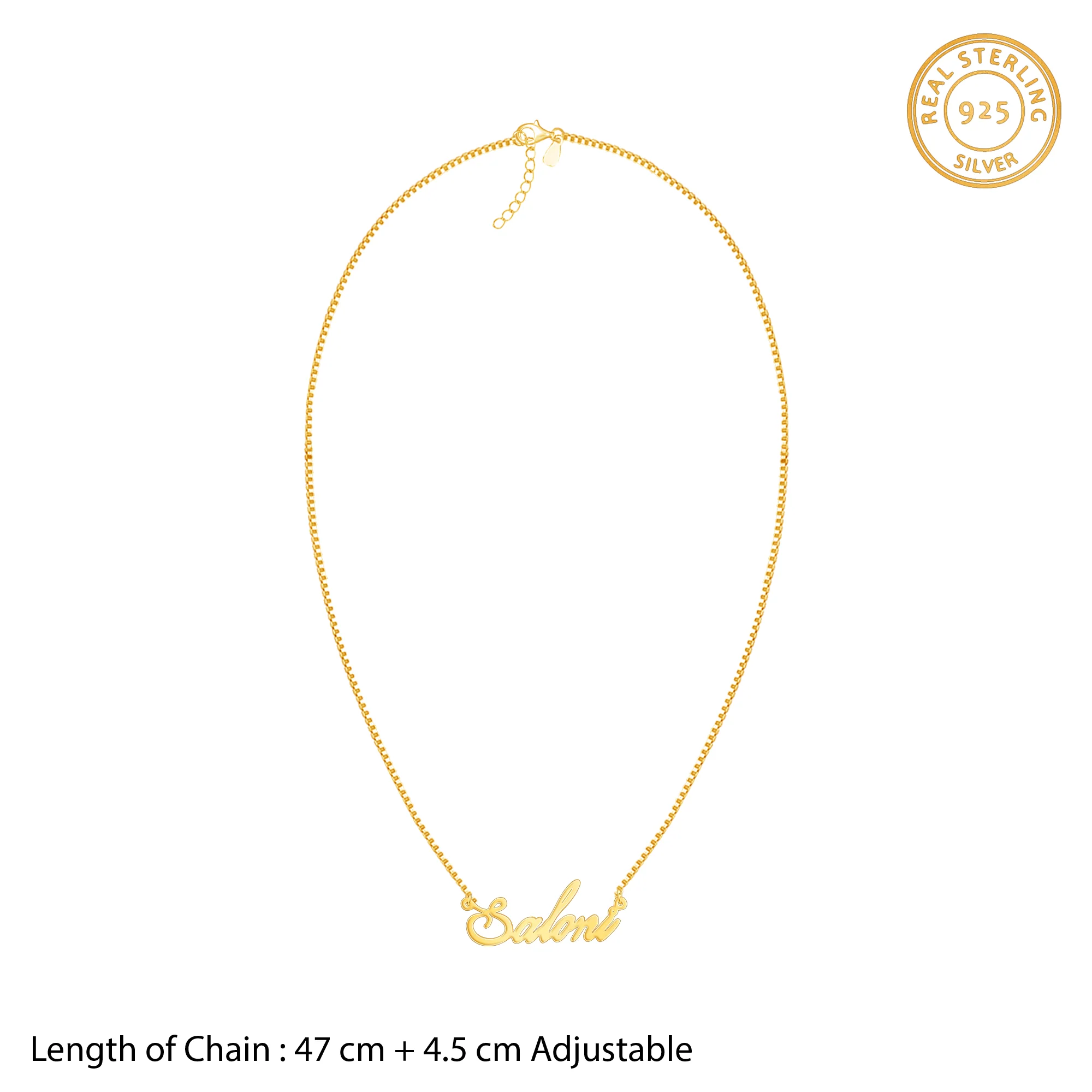 Golden Personalised Eternal Necklace - Image 5
