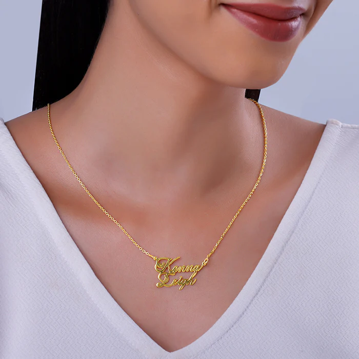 Golden Personalised Perfect Match Pendant - Image 4