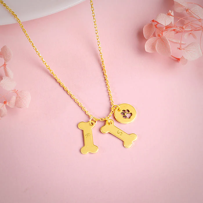 Golden Personalised Pet Lover Necklace - Image 3