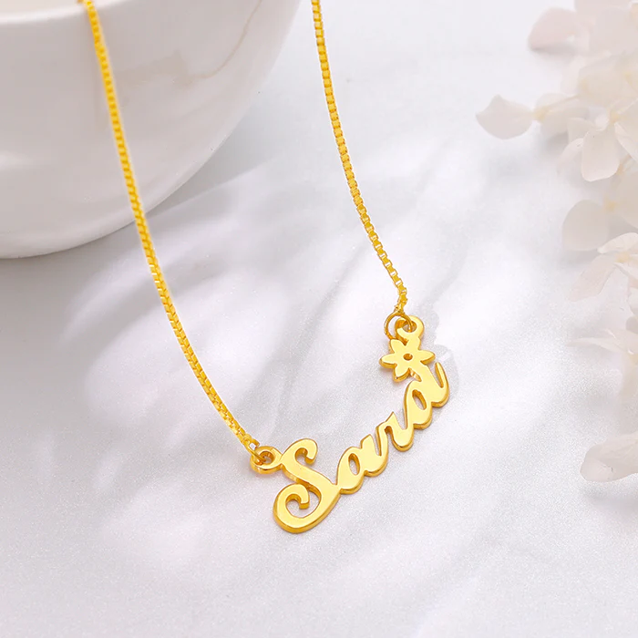 Golden Personalised Self Love Pendant - Image 2