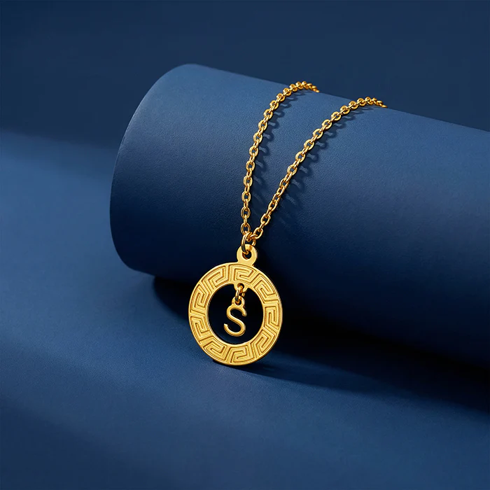 Golden Personalised The Letter Initial Necklace - Image 3