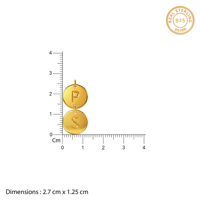 Golden Personalised The Pair Initial Necklace - Image 5
