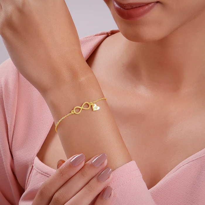 Golden Personalised Timeless Bond Bracelet - Image 3