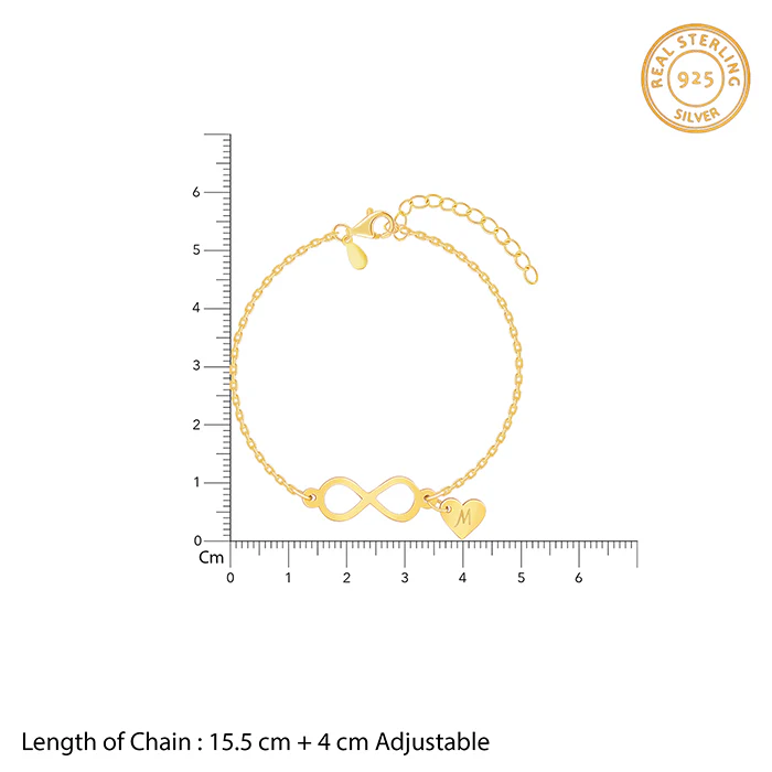 Golden Personalised Timeless Bond Bracelet - Image 4