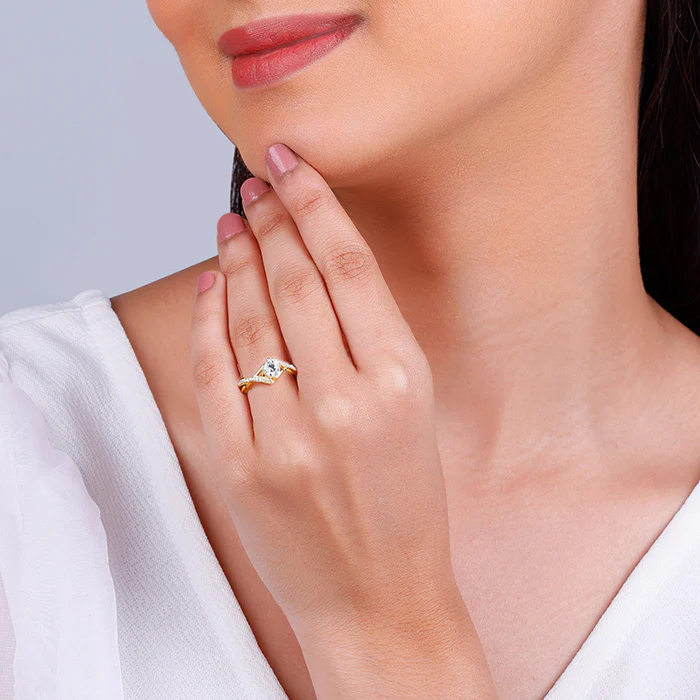 Golden Rhomboid Ring - Image 3