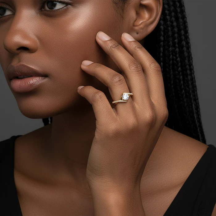 Golden Rhomboid Ring - Image 6