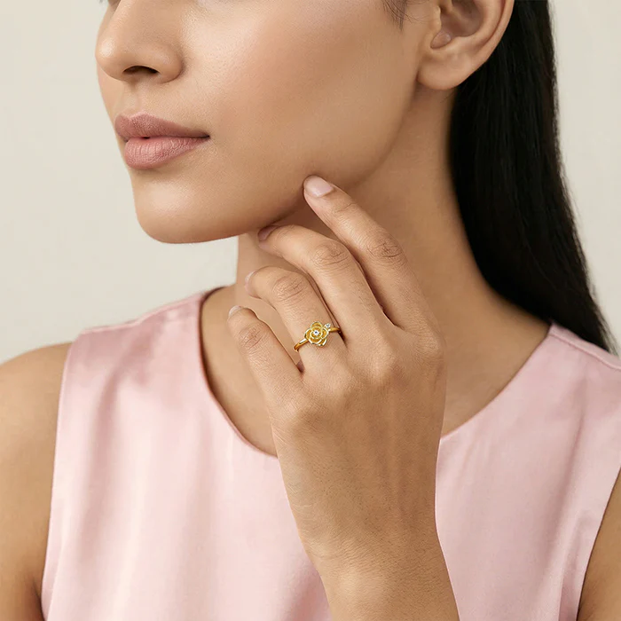 Golden Rose Gleam Ring (Size 12) - Image 3