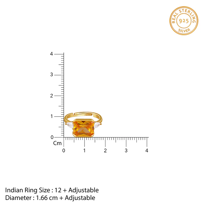 Golden Royal Topaz Ring - Image 4