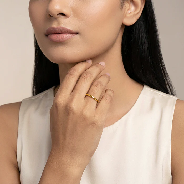 Golden Stack Rings (Size 12) - Image 3