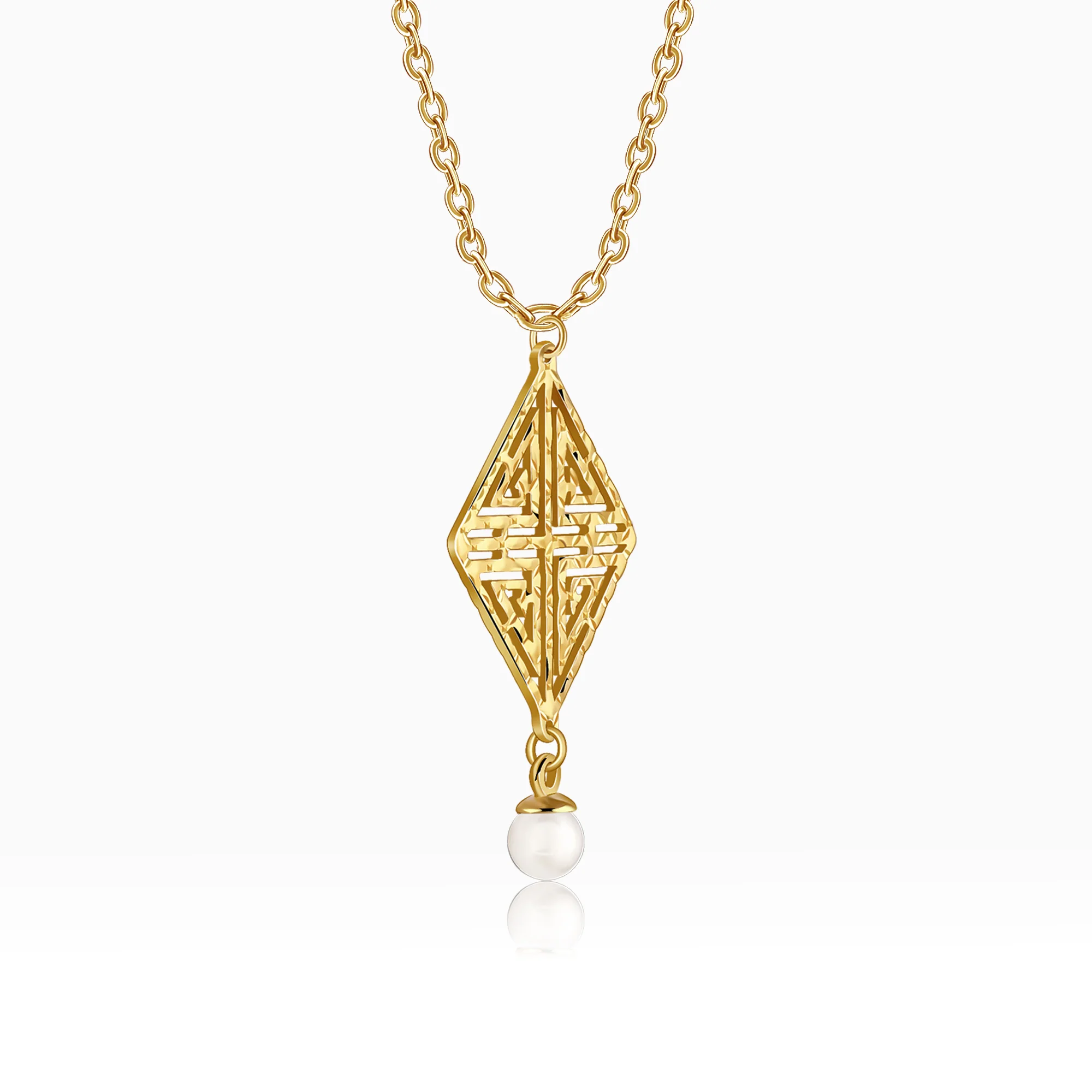 Golden Stay With Me Pendant With Link Chain - Image 4
