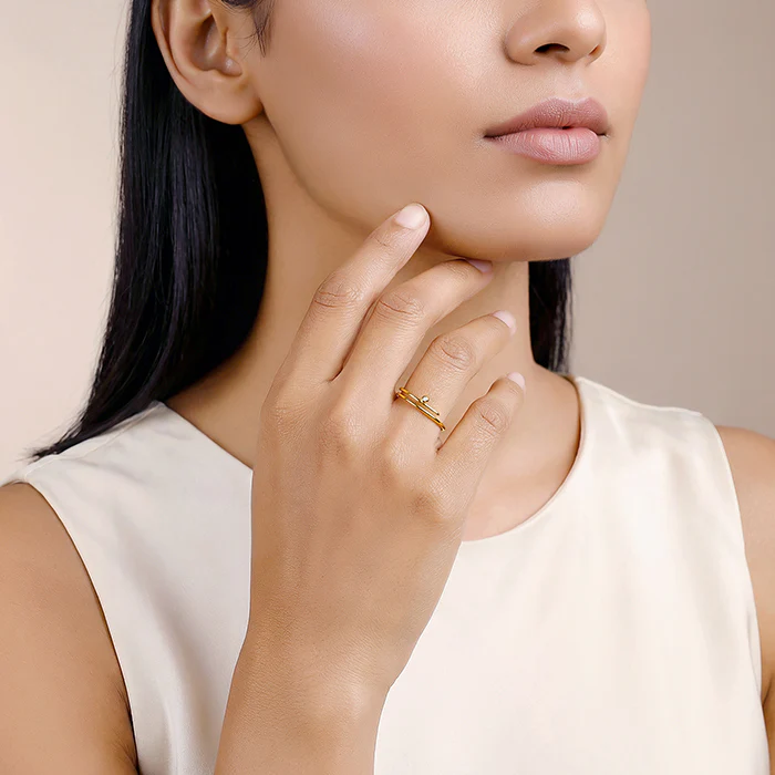 Golden Sweet Dot Ring (Size 12) - Image 3
