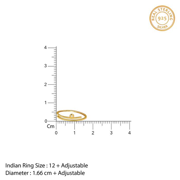 Golden Sweet Dot Ring (Size 12) - Image 4