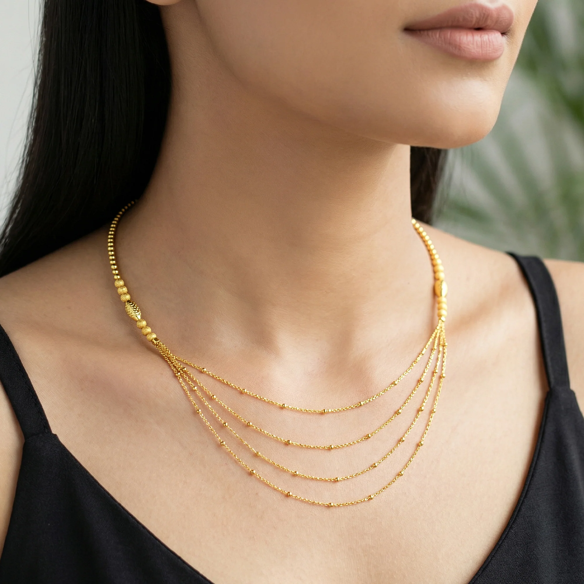 Golden Treasure Layered Necklace - Image 2