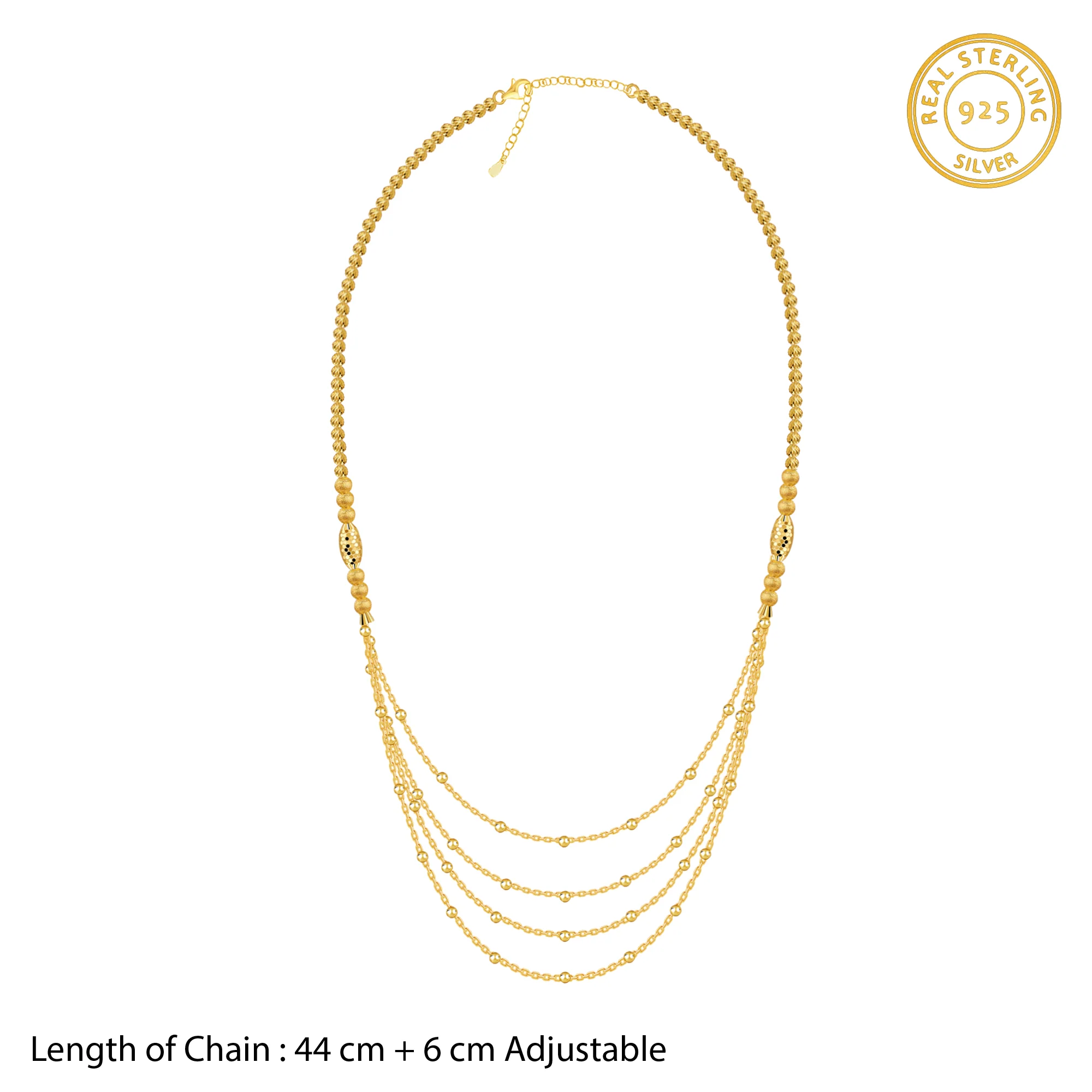 Golden Treasure Layered Necklace - Image 4