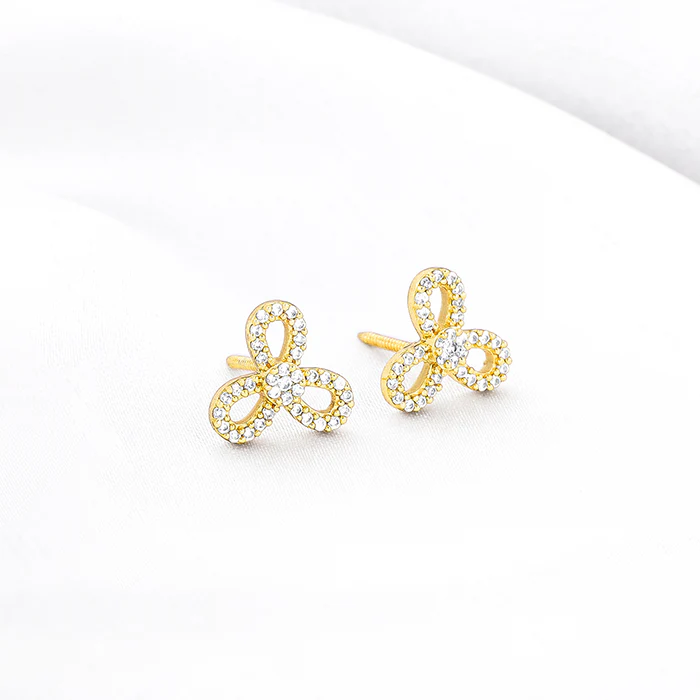Golden Trifecta Earrings - Image 2