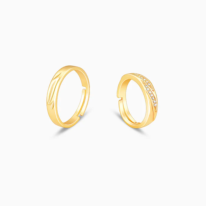 Golden Vintage Couple Bands - Image 4