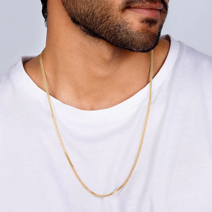 Golden Whispering Weave Chain For Him - Image 3