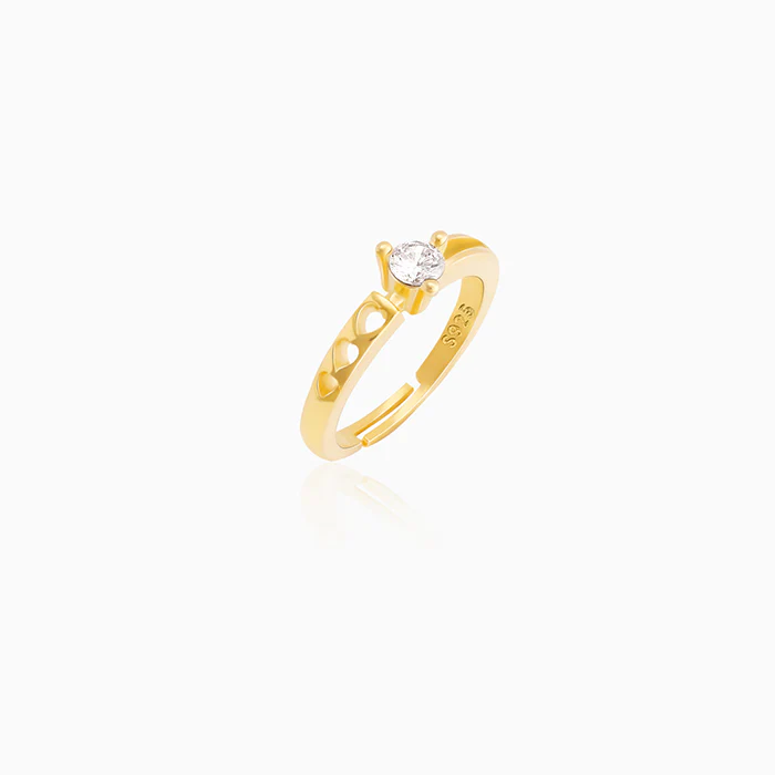 Golden Zircon Bliss Ring - Image 4