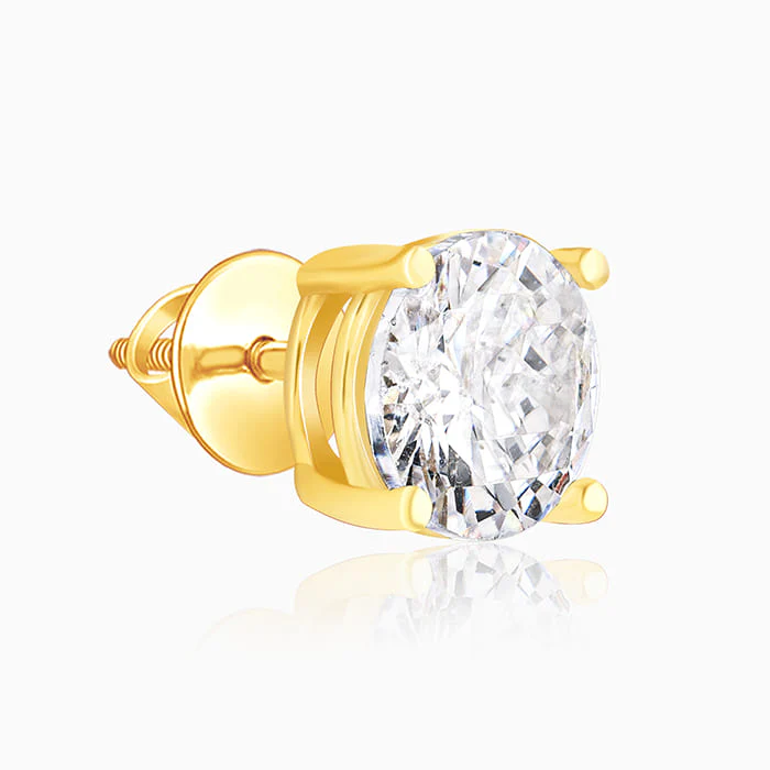 Golden Zircon Earrings - Image 4