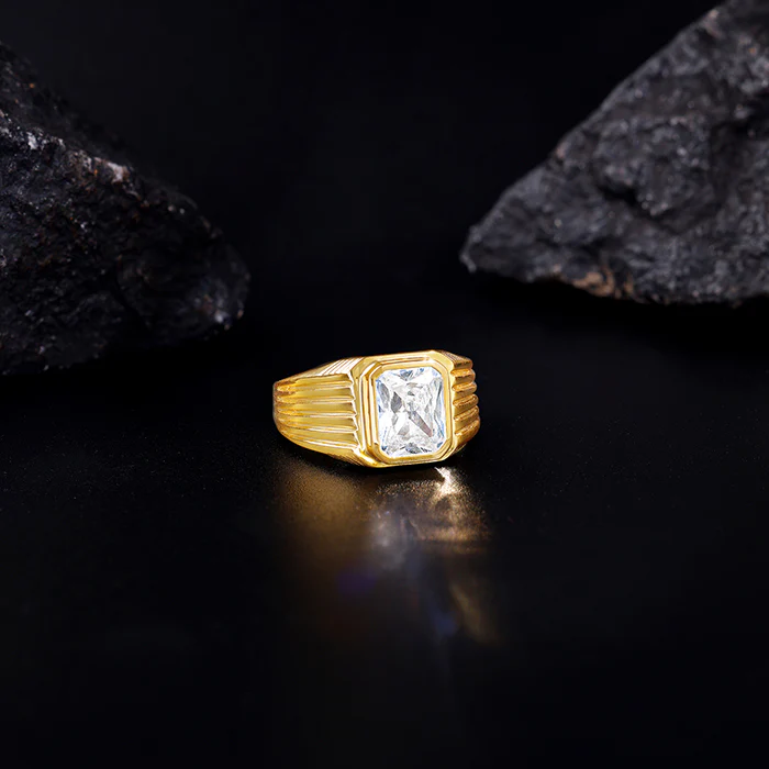 Golden Zircon Glory Ring For Him - Image 3