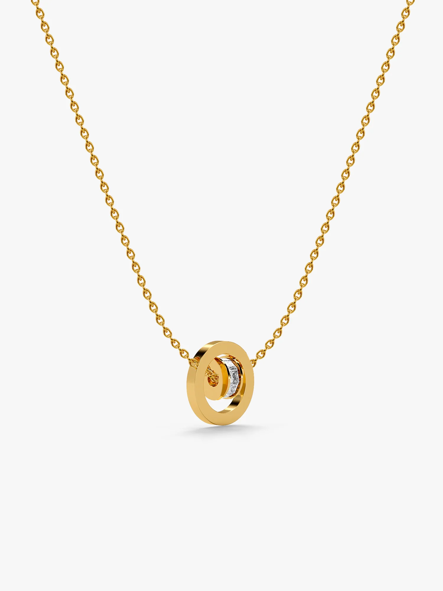 Halo Drip Gold Plated Necklace - Image 4