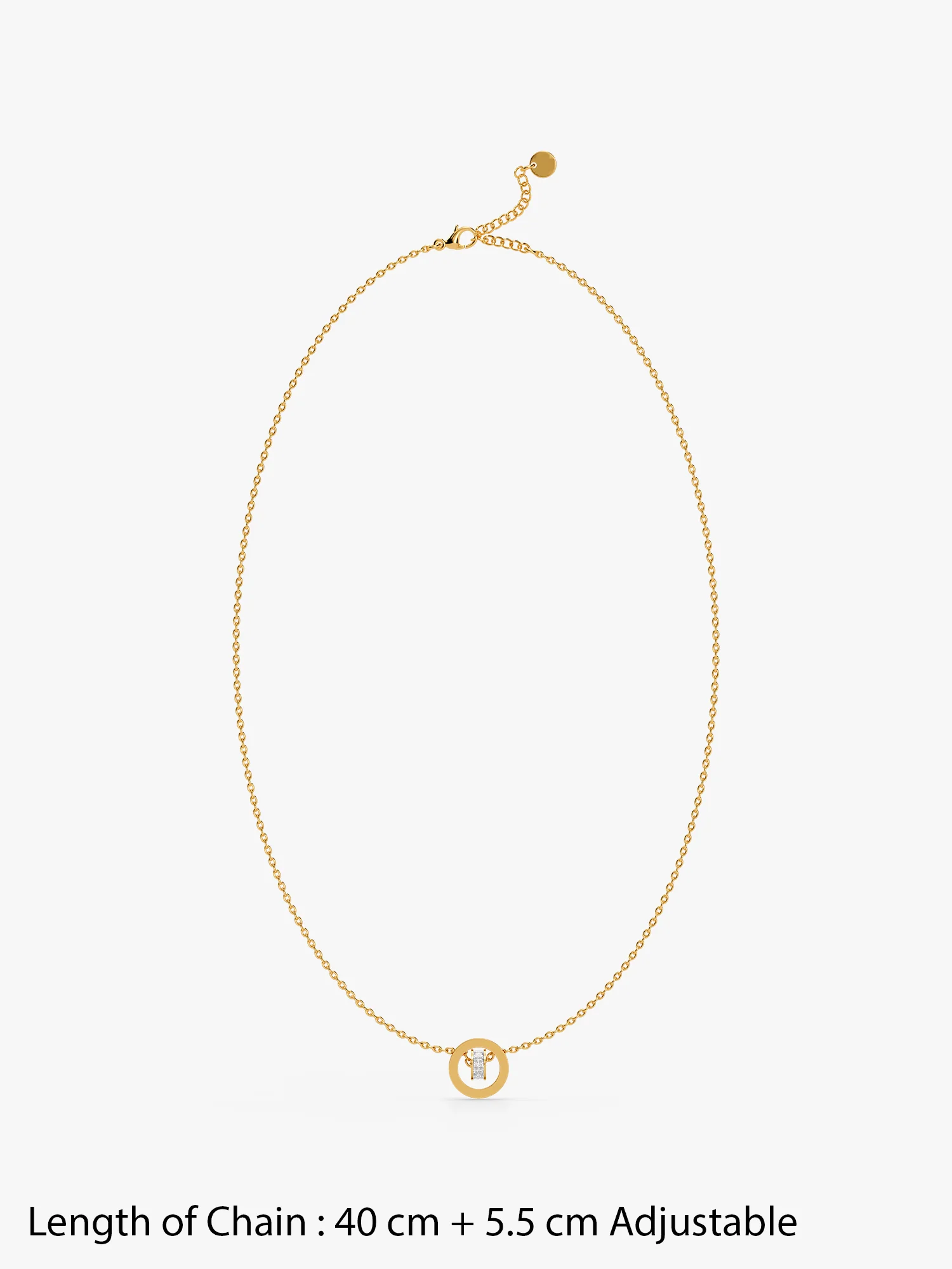 Halo Drip Gold Plated Necklace - Image 7