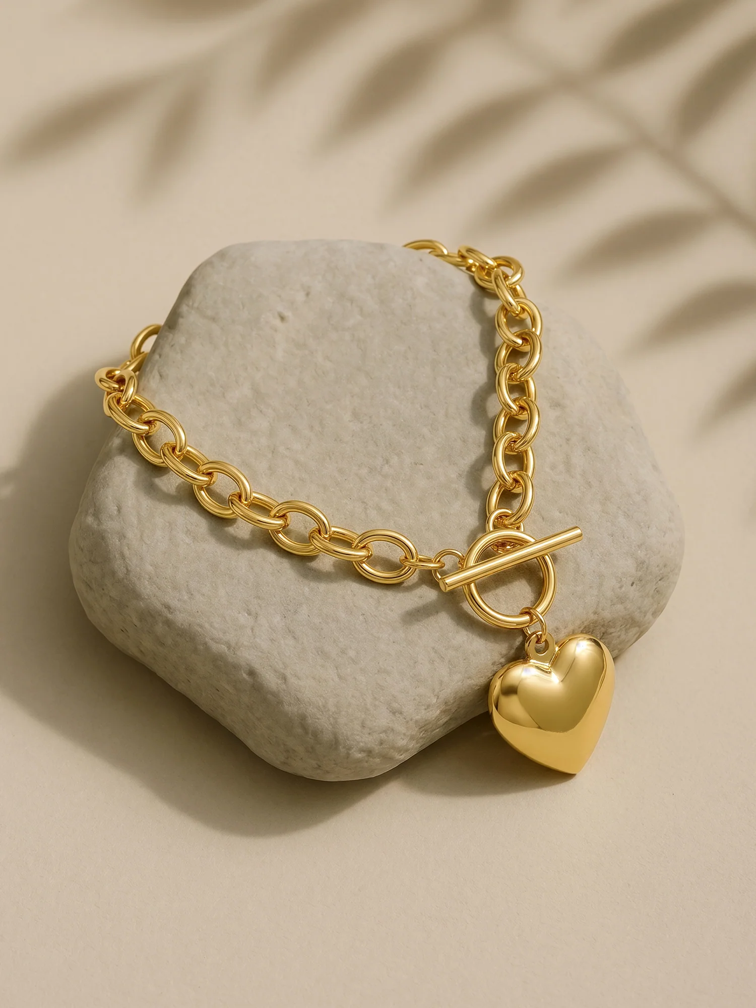 Heart Drop Gold Plated Bracelet - Image 2