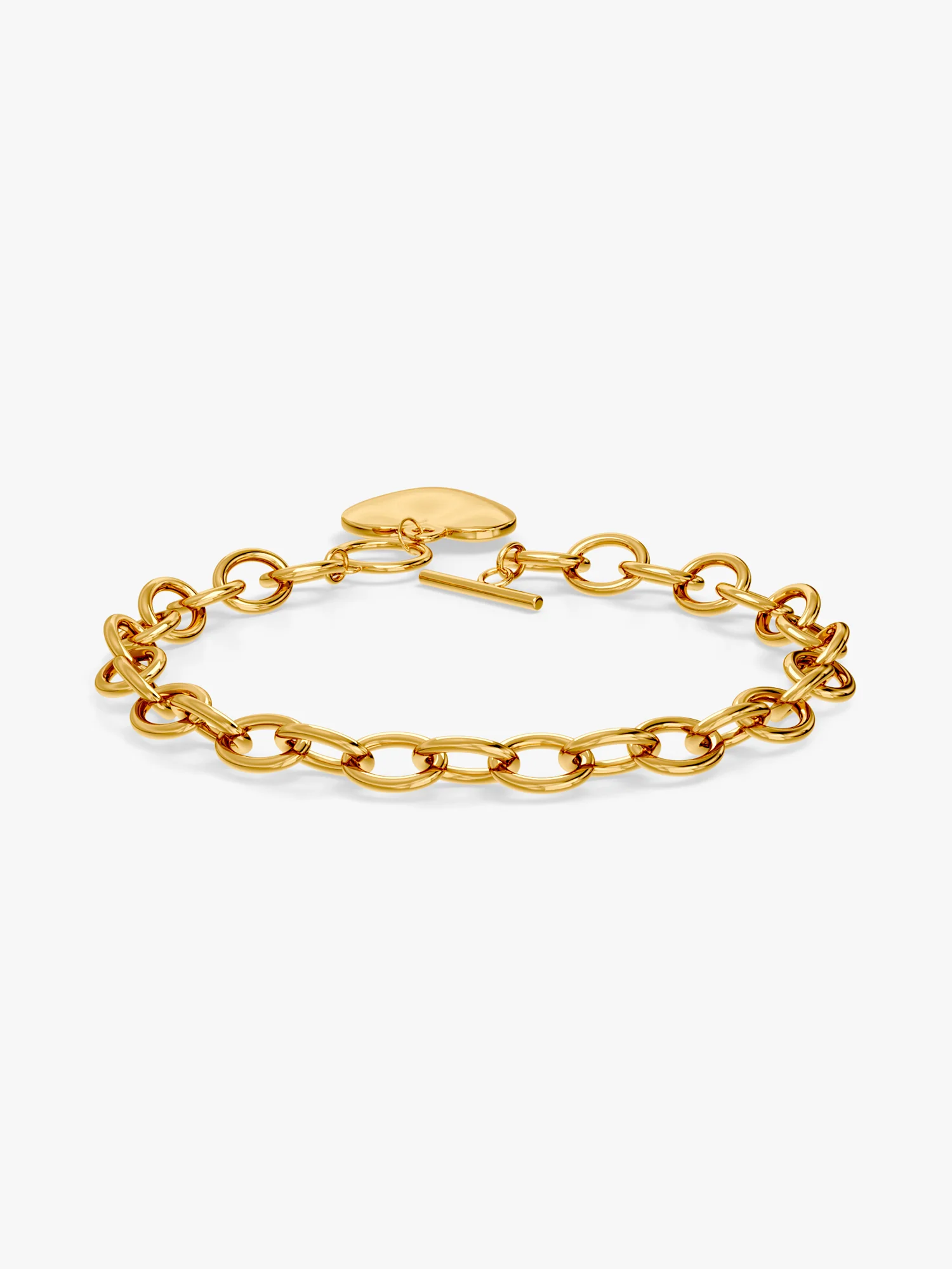 Heart Drop Gold Plated Bracelet - Image 4
