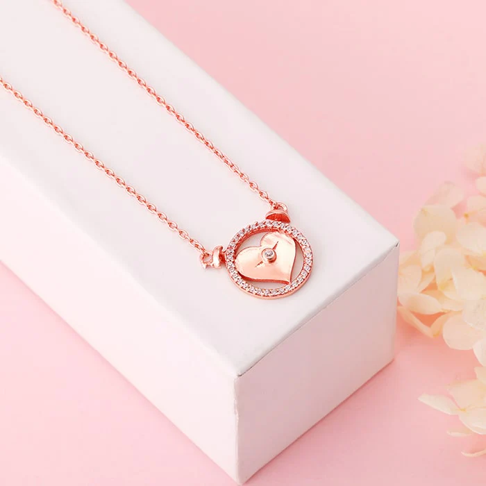 Rose Gold I Miss You Necklace - Image 2