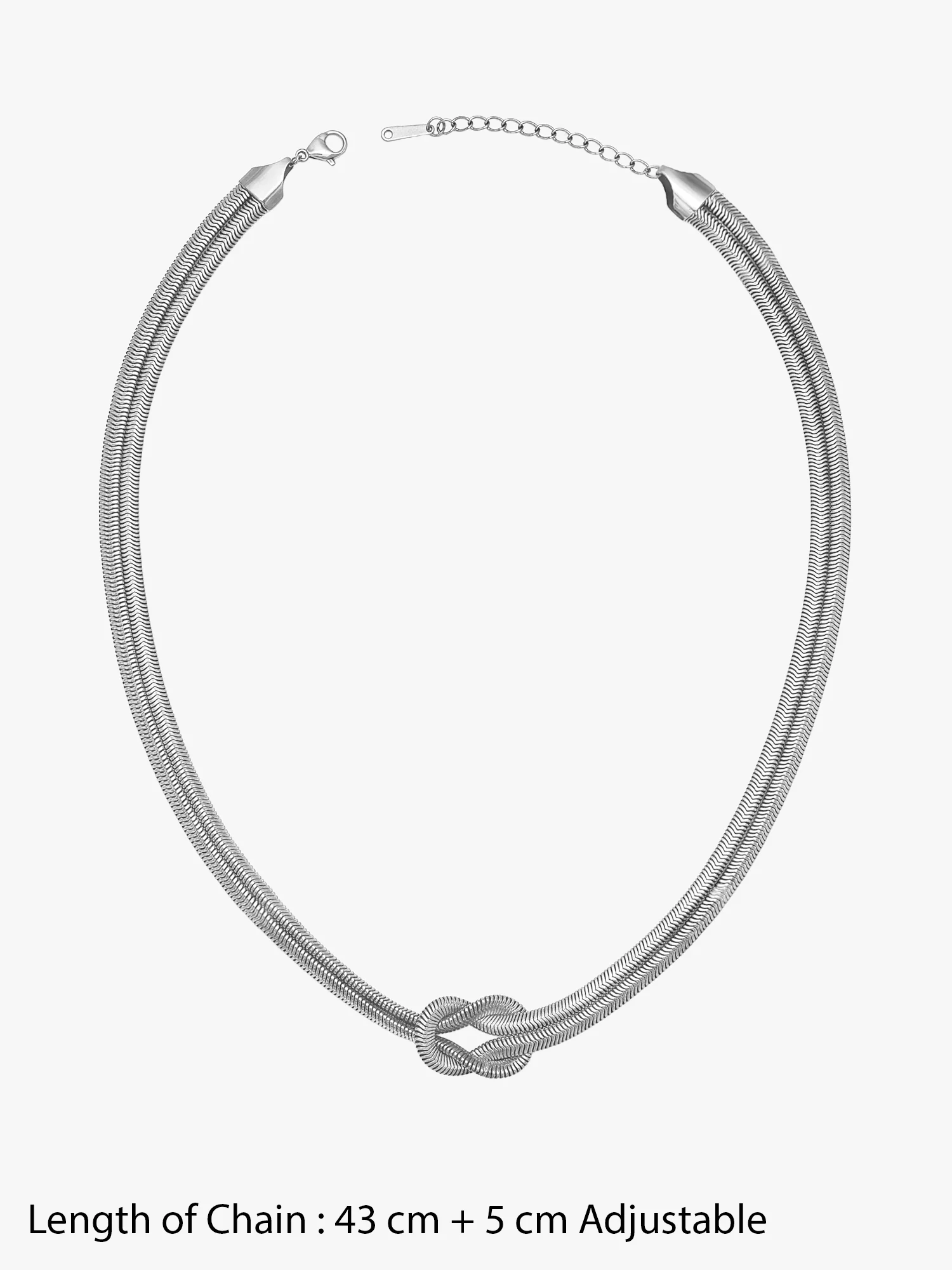 Knot Today Rhodium Plated Necklace - Image 7