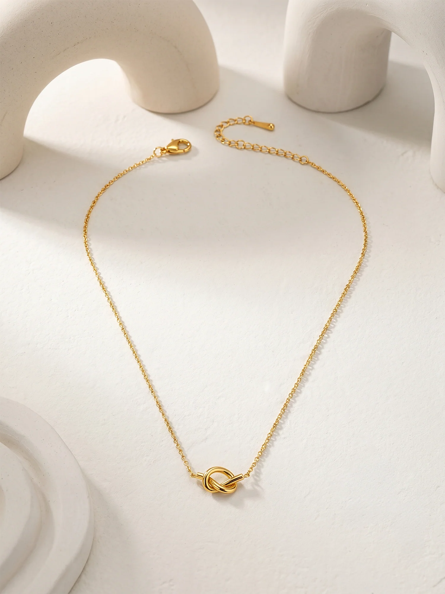 Knot Your Basic Gold Plated Necklace - Image 2