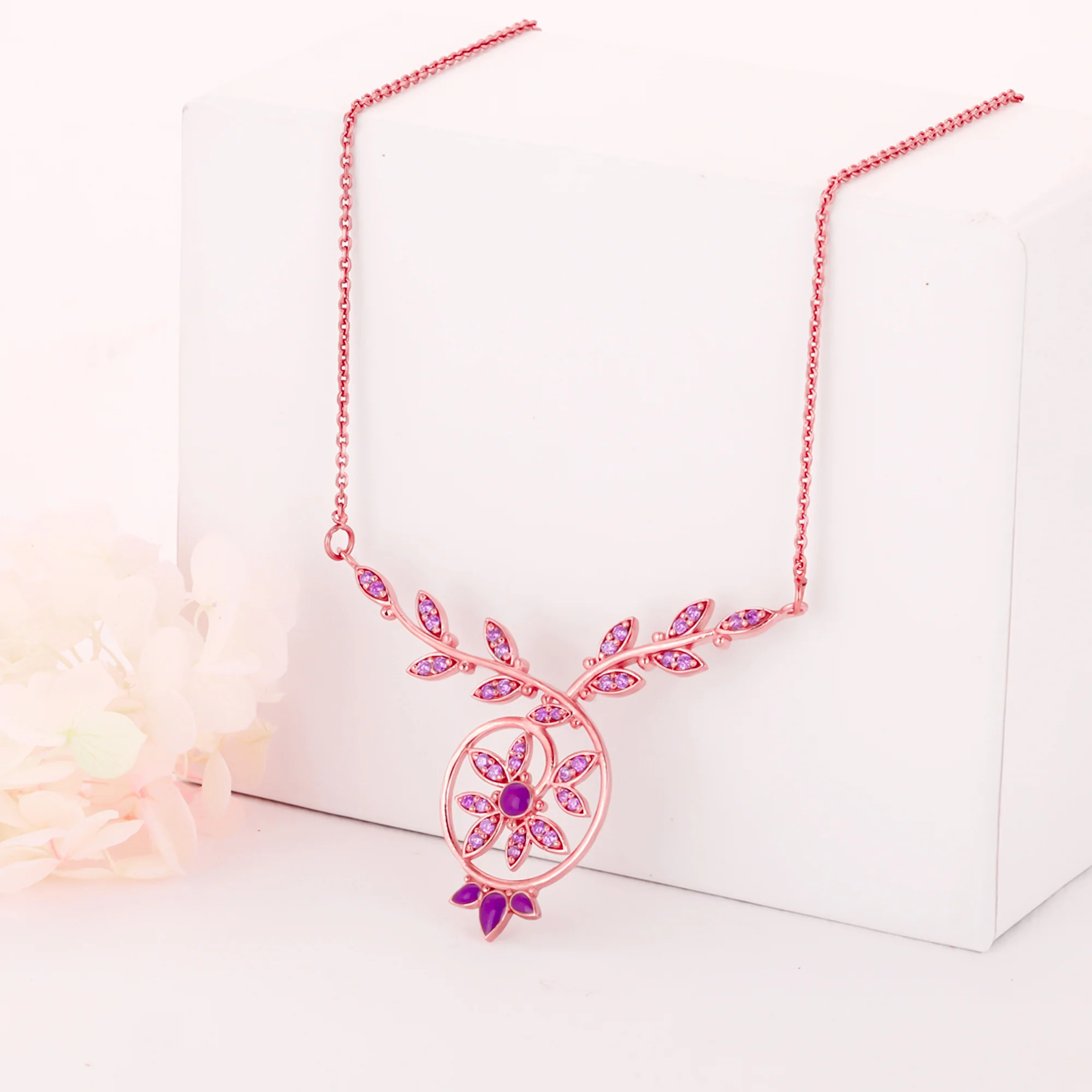 Rose Gold French Beauty Necklace - Image 2
