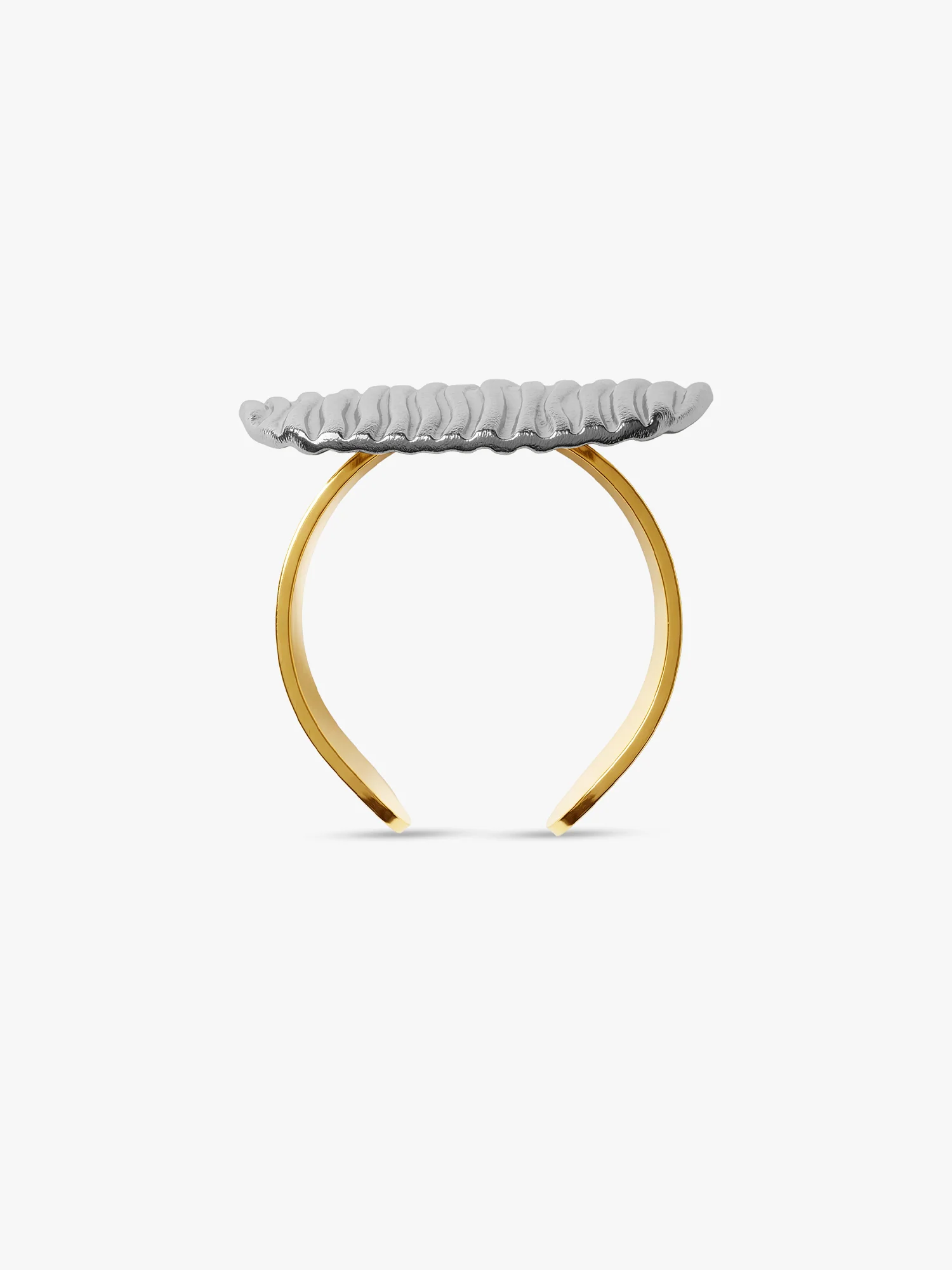 Line Stack Rush Rhodium Plated Ring (Size 16) - Image 5