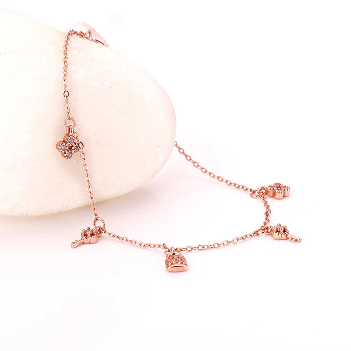 Rose Gold Secure Love Bracelet - Image 2