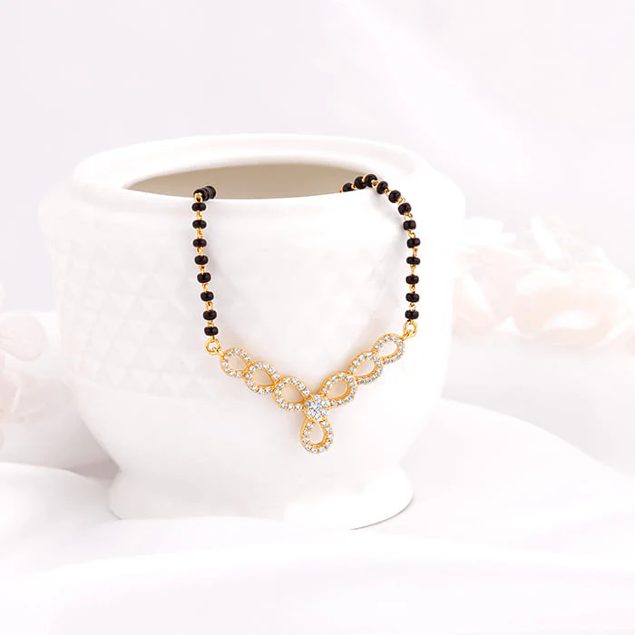 Golden Enamoured In Love Mangalsutra - Image 2