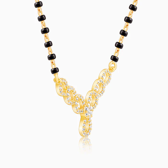 Golden Enamoured In Love Mangalsutra - Image 5