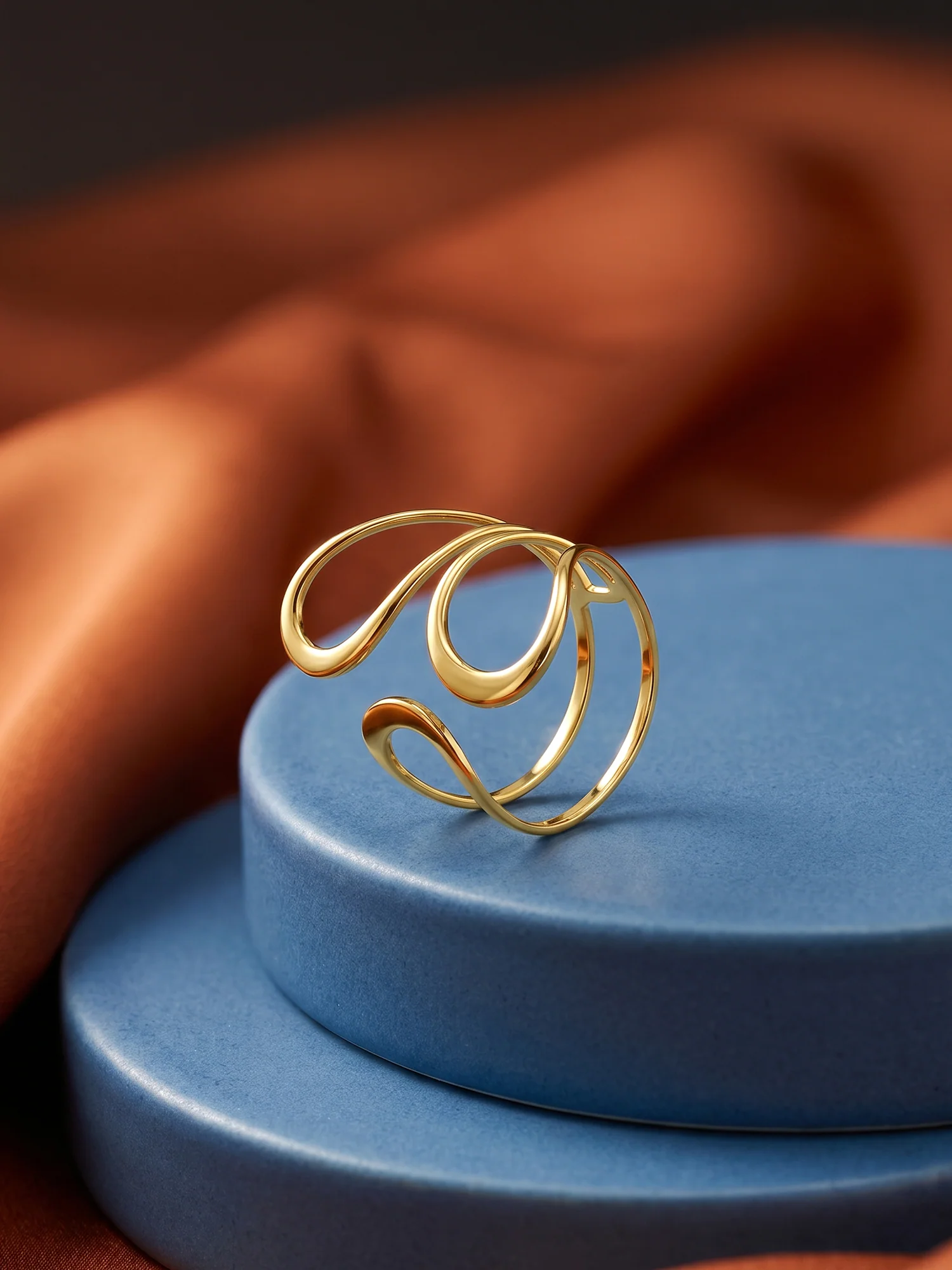 Loop Mood Gold Plated Ring - Image 2