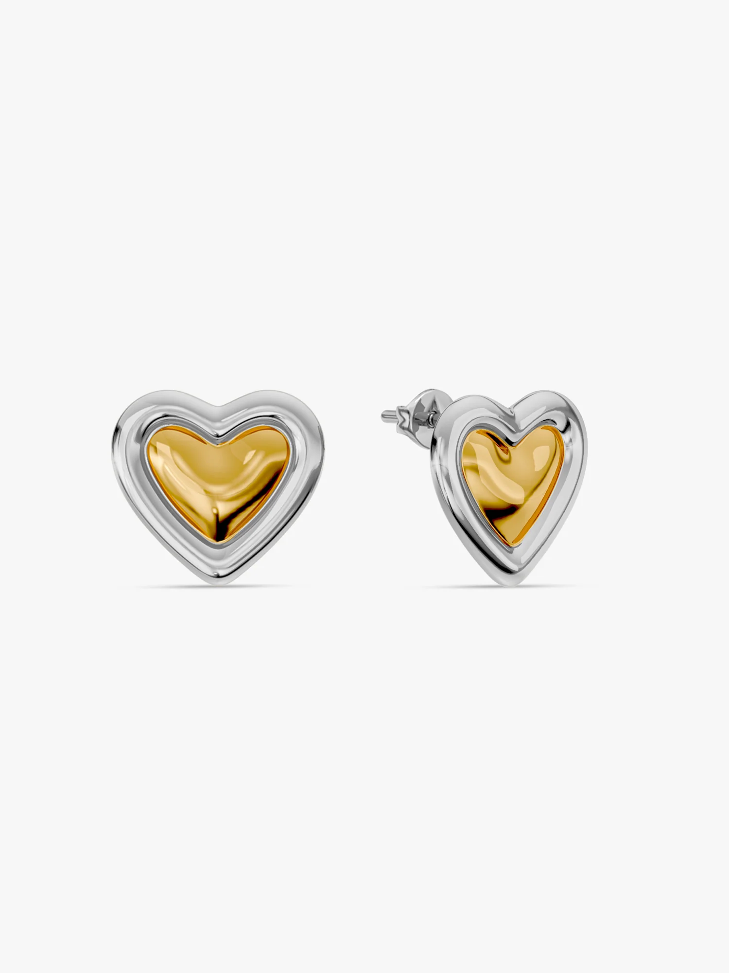 Love Bomb Dual Tone Studs - Image 4
